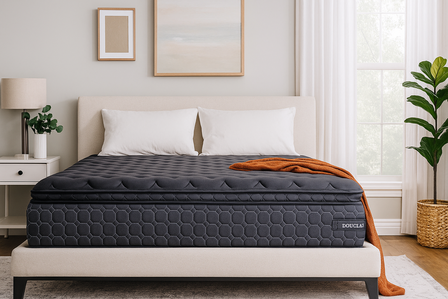 Mère et fille jouant sur un matelas confortable